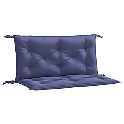 vidaXL Coussins de banc de jardin lot de 2 bleu marine tissu oxford