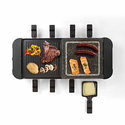 Livoo Appareil à raclette - gril - pierre à griller pour 8 personnes 1300W 