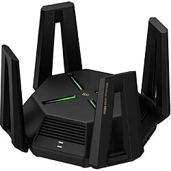 Xiaomi Mi Router AX9000 WiFi 6 Tri-Band - Jusqu'à 4804Mbps - Effets d'éclairage - USB 3.0, 5 ports Ethernet Gigabit - 12 antennes à gain élevé - Couleur noire