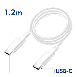 Avis Bluestar Blue Star Câble USB C vers USB C 3A Power Delivery Transfert Fichiers 1.2m Blanc