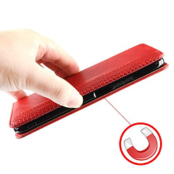 Etui en PU auto-absorbé rétro rouge pour votre Xiaomi Mi 10 5G/Mi 10 Pro 5G