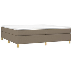 Avis Sommier à lattes,Cadre à lattes de lit pour Adulte Taupe 200x200 cm Tissu -MN33799