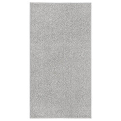 vidaXL Tapis à poils courts 80x150 cm Gris clair