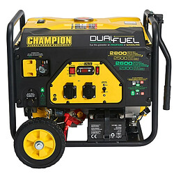 Acheter CHAMPION POWER EQUIPMENT Groupe électrogène 2800W hybride essence/gaz CHAMPION Moteur OHV 4T 196 cm³ Démarrage electrique et manuel Autonomie 16h