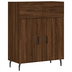 Maison Chic Buffet,Meuble de Rangement,commode pour salon,Cuisine chêne marron 69,5x34x90 cm bois d'ingénierie -MN81305