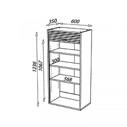 Dansmamaison Meuble de rangement de cuisine 1 porte coulissante Argent taille L - NIDO