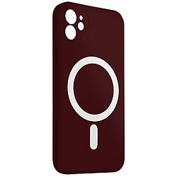 Avizar Coque MagSafe iPhone 12 Mat Bordeaux