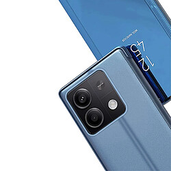 Acheter Htdmobiles Housse pour Xiaomi Redmi Note 13 5G - etui coque portefeuille clear view miroir + verre trempe - BLEU