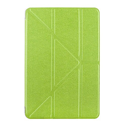 Wewoo Smart Cover vert pour iPad mini 4 Transformers Style Soie Texture Horizontal Flip solide couleur étui en cuir avec support