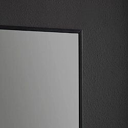 Acheter Kiamami Valentina MIROIR EN FIL DE FER POLI 100X70 RÉVERSIBLE AVEC BORDURE NOIRE MATE