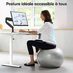 Acheter ONKRON Cadre Bureau Assis Debout Electrique avec Moteur, Pied Bureau Assis Debout pour Plateaux 120 - 170 cm - Bureau Réglable en Hauteur Max Charge de 70 kg/Accessoire Bureau Travail WDF221E-W Blanc