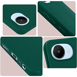 Avizar Coque Realme C30 Silicone Flexible Finition Mate Anti-traces vert foncé pas cher