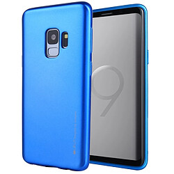 Wewoo Coque bleu pour Samsung Galaxy S9 TPU couverture complète étui de protection souple METAL