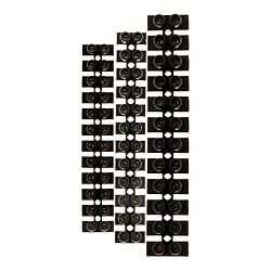 Lot 4 barrettes 1x4 mm²+ 1x6mm² + 2x 10 mm² noires - Zenitech pas cher