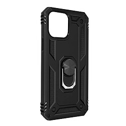 Avizar Coque iPhone 13 Mini Antichoc Hybride Bague Support Vidéo noir