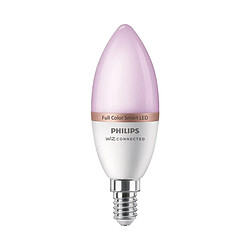 Avis Philips Ampoule LED connectée flamme WIZ E14 Blancs & Couleurs