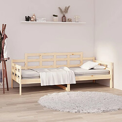 vidaXL Lit de jour sans matelas bois de pin massif 80x200 cm