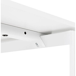 Alterego Table de réunion / bureau bench 'BAKUS SQUARE' blanc - 140x140 cm pas cher