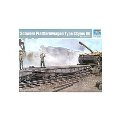 Trumpeter Maquette Train Schwere Plattformwagen Type Ssyms 80