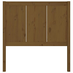 Avis vidaXL Tête de lit Marron miel 105,5x4x100 cm Bois massif de pin