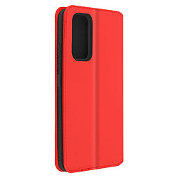 Avizar Housse Samsung Galaxy A72 Portefeuille Fonction Support Rouge