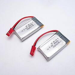 2pcs Batterie JXD 509G-22 3.7V 600mAh Li-po Batterie avec prise JST pour JXD 509G RC Quadcopter