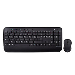 Clavier et souris sans fil V7 CKW300IT Noir