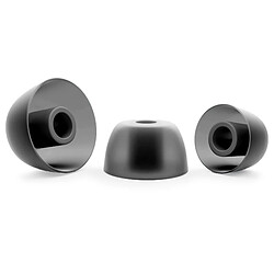 OKULI 12 x Écouteurs en Silicone Embouts d'oreilles pour Jabra Elite 3, 5, 7, 65t, 75t Casque Écouteurs en Noir