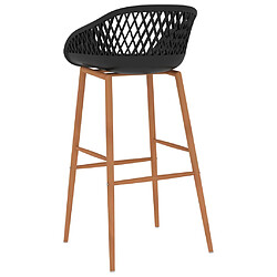 Acheter vidaXL Chaises de bar lot de 2 noir