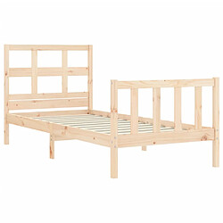 Acheter vidaXL Cadre de lit sans matelas bois de pin massif