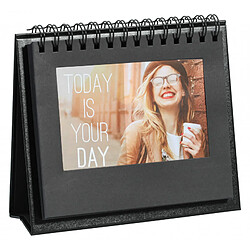 Ac-Deco Cadre calendrier personnalisable à spirale - Walther "Twelve" - 18 x 15 cm - Noir