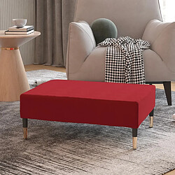 vidaXL Repose-pied Rouge bordeaux 78x56x32 cm Velours