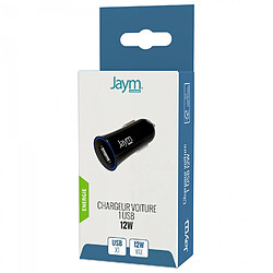 Jaym, Chargeur Voiture,Compatible 12/24V, Ultra rapide 1A,USB-C,1prise USB pour iPhone 16/15/14/13, Galaxy S24/S23/S22,Note20,Pixel, XIAOMI, Android,Tablettes