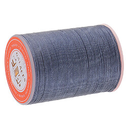 Fil de cire polyester rond 0.35mm couture couture bricolage artisanal bleu gris