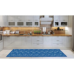 Alter Tapis de cuisine, 100% Made in Italy, Tapis antitache avec impression numérique, Tapis antidérapant et lavable, Modèle Blaine, 240x52 cm