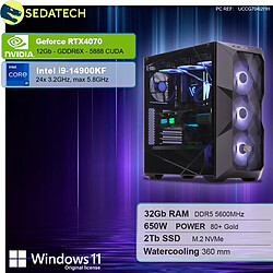 Sedatech PC Gamer • Intel i9-14900KF • RTX4070 • 32Go DDR5 • 2To SSD M.2 • Windows 11