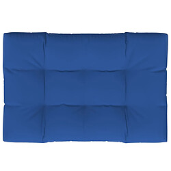 vidaXL Coussin de palette bleu royal 120x80x12 cm tissu