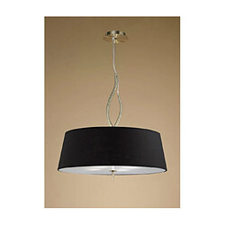 Luminaire Center Suspension Ninette Laiton antique, noir