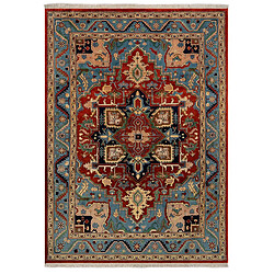 Vidal Tapis de laine 353x255 Bleu Tabriz