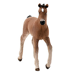 Schleich Figurine Poulain Hanovrien Farm World en Position Débout Marron