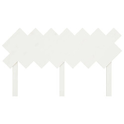 Acheter Maison Chic Tête de lit scandinave,Meuble de chambre Blanc 141x3x80,5 cm Bois massif de pin -MN60496