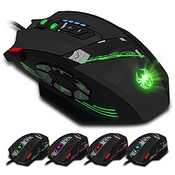 Universal C-12 MONDE CESB USB GAMING OPTICAL MONDE 12 BOUTONS PROGRAMMABLES MICE GAME INFORMATIQUE 4 RÉGLABLE