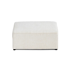 Acheter Bestmobilier Topaze - pouf - en tissu velours relief