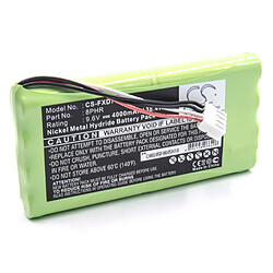 vhbw Batterie NiMH 4000mAh (9.6V) pour matériel médical Technik EKG appareil Fukuda CardiMax FCP-7101, FX-7202, FX-7302 comme 8PHR.