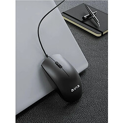 Riffi Aula AM100 Souris ergonomique pour PC/ordinateur portable avec 3 boutons/1200 dpi/câble USB/noir