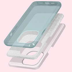 Avis Avizar Coque iPhone 14 Plus Paillette Amovible Silicone Semi-rigide Bleu