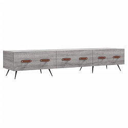 Maison Chic Meuble TV scandinave gris - Banc TV pour salon Sonoma 150x36x30 cm bois d'ingénierie -MN43791