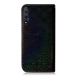 Avis Wewoo Housse Coque Pour Huawei Honor 20 Couleur unie Boucle magnétique colorée Flip horizontal en cuir PU avec support et fentes cartes et portefeuille et lanière noir