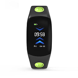 Justgreenbox Bracelet de remise en forme de bande de sport intelligent, Noir + Vert