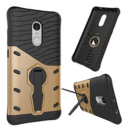 Wewoo Coque renforcée or pour Xiaomi Redmi Note 4 Résistant aux chocs 360 degrés Spin Tough Armure TPU + PC combinaison étui avec support